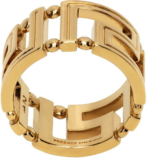 versace nyckelring|Versace gold rings.